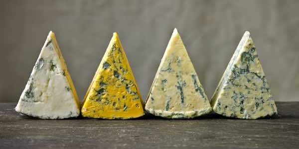 Our blue cheeses, Yorkshire Blue, Harrogate Blue et al